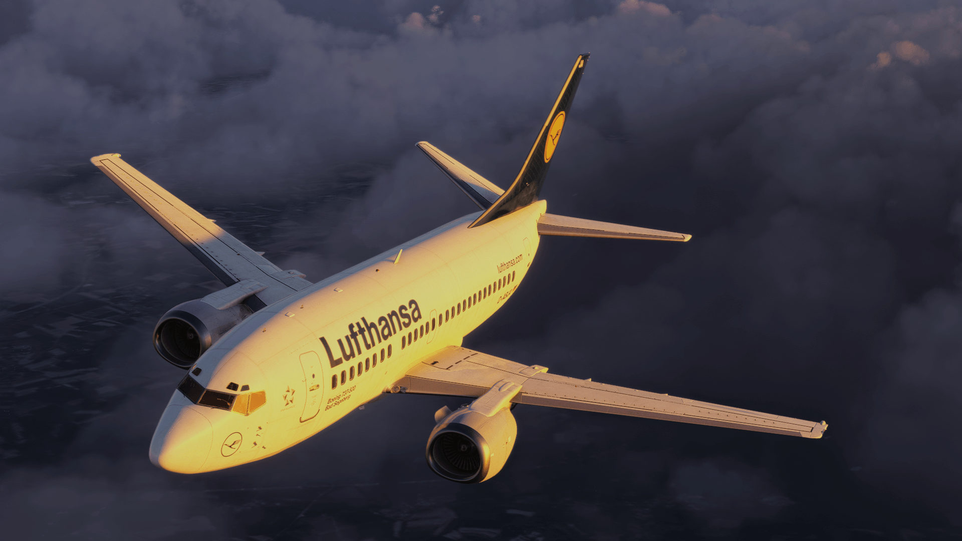 CSS 737 Classic exterior aircraft preview in Lufthansa livery