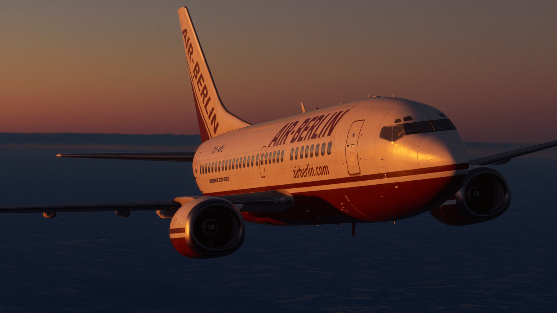 CSS 737 Classic exterior aircraft preview in Air Berlin livery
