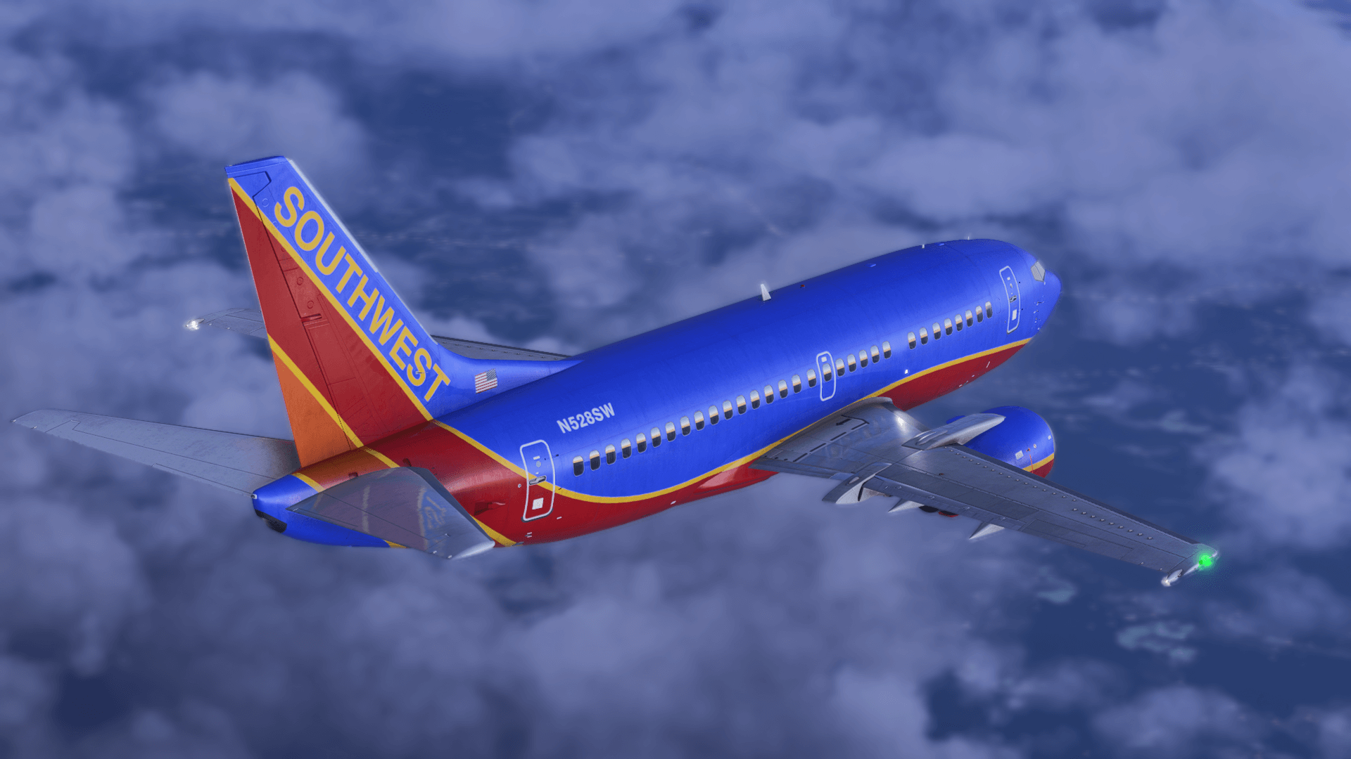 CSS 737 Classic exterior aircraft preview in Southwest livery