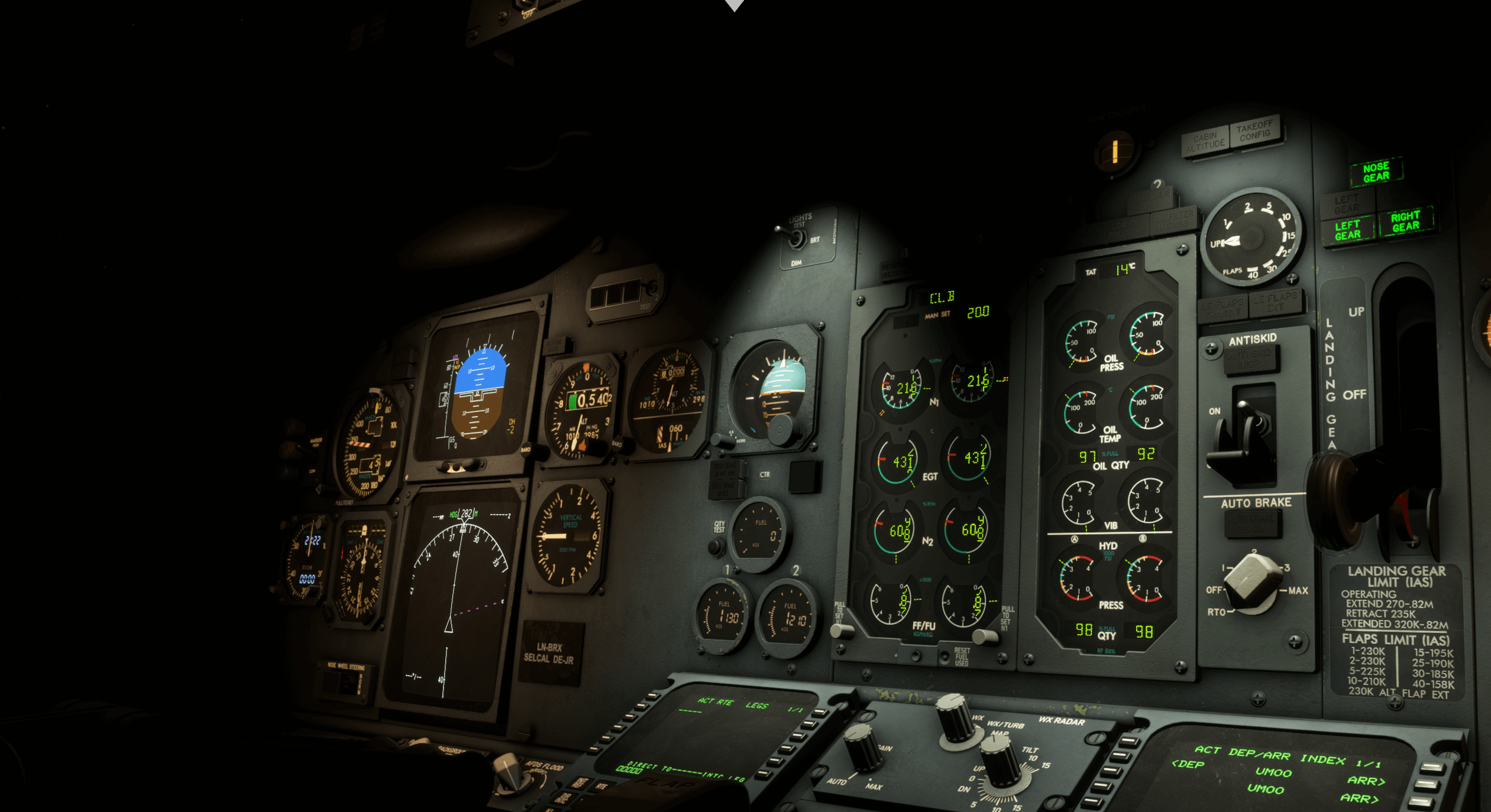 PayPal, EIS, cockpit lighting, and LNAV work