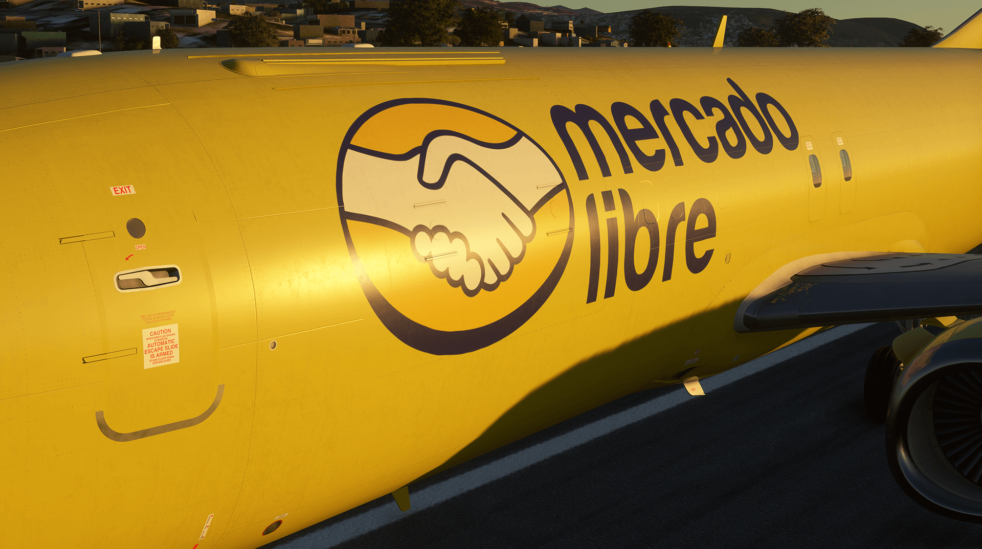 Mercado Libre 737 freighter livery preview close-up